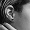 Black Tourmaline Earrings, Men Earrings Stud, Black Stud Earrings, Small Black Earrings product 4